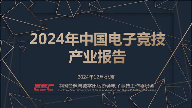 2024中国电竞产业报告：收入2756亿成都办赛全国第二19体育注册(图1)