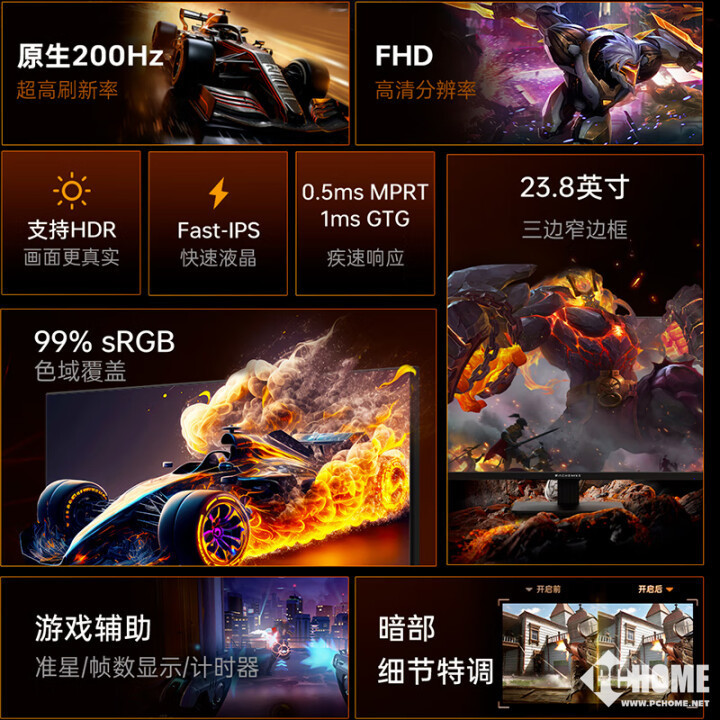 机械师推MJF24F200电竞显示器 20019体育下载Hz高刷国补466元(图2)